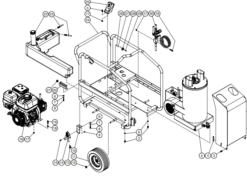 MITM HSP-4004-3MGH hot water repair kits